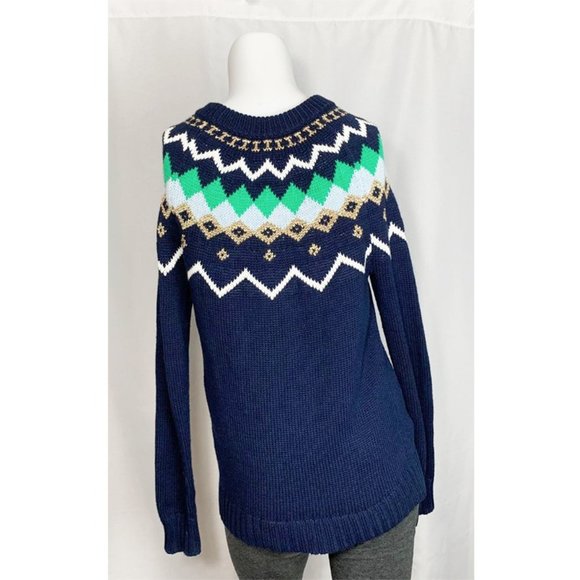 J. CREW Fair Isle Crew Neck Sweater - Picture 5 of 9